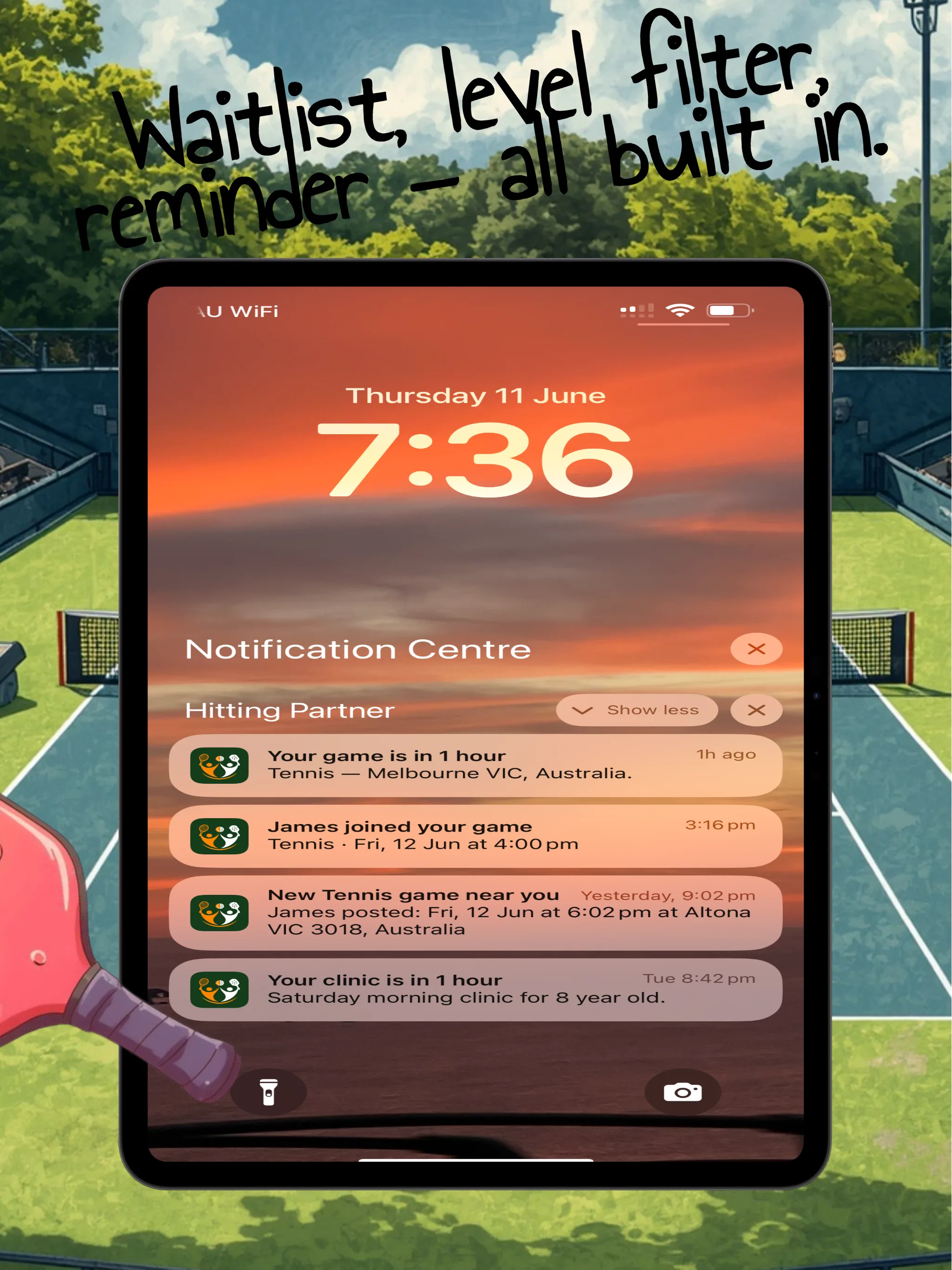 Hitting Partner on iPad